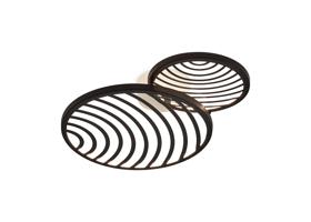 M7234  Collage 2 Ring Flush Ceiling LED 30W Black